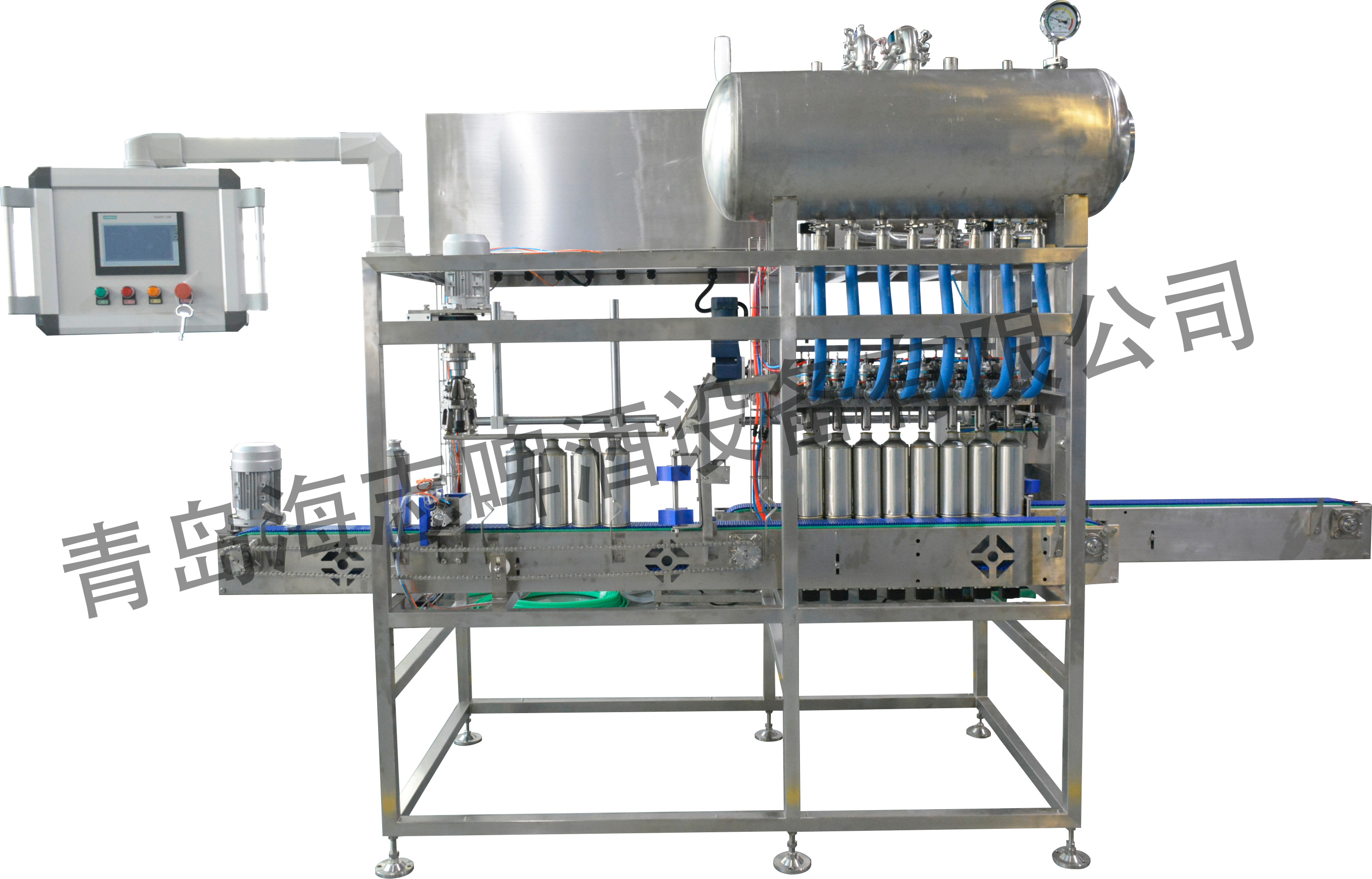 直線式(小口罐）等壓灌旋一體機
